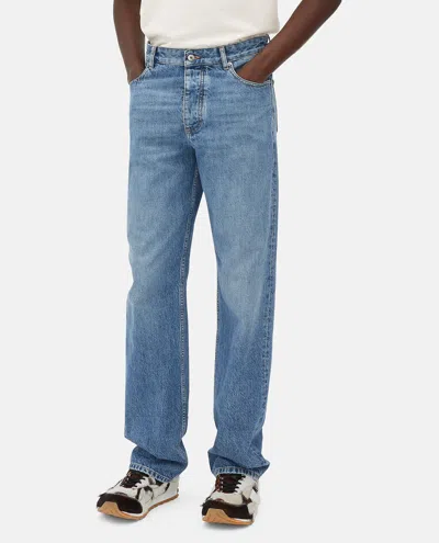 BOTTEGA VENETA MEN BLUE STRAIGHT LEG JEANS, 34 LUXURY JEANS FOR MEN DARVEYS