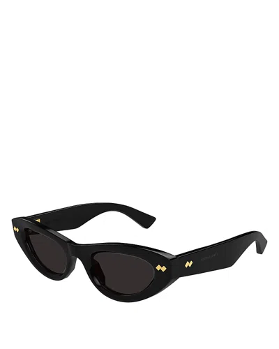 BOTTEGA VENETA BOLD RIBBON STUD CAT EYE SUNGLASSES, 50MM