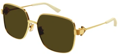 BOTTEGA VENETA BOTTEGA VENETA BV1199S-002 GOLD BROWN