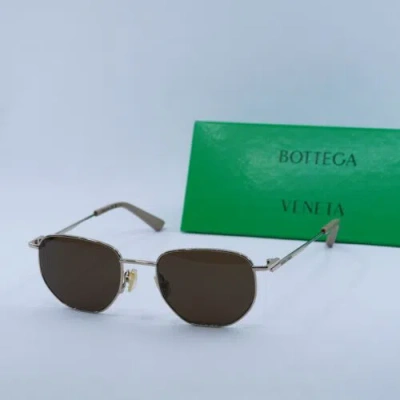 BOTTEGA VENETA BOTTEGA VENETA BV1301S 002 ROSE GOLD/BROWN 50-19-145 SUNGLASSES