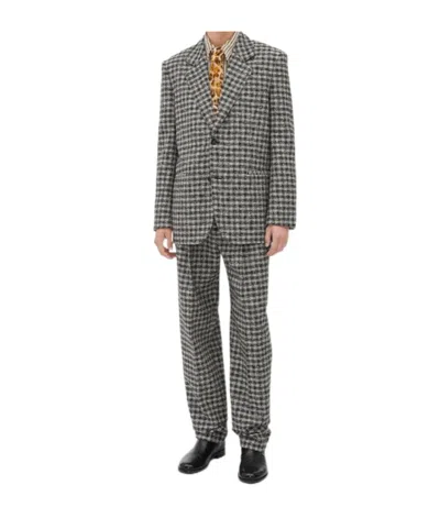BOTTEGA VENETA BOUCLE GINGHAM WOOL JACKET