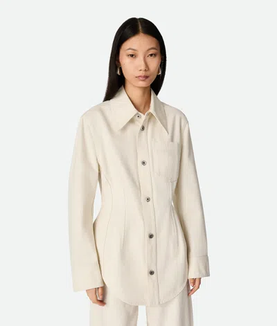 BOTTEGA VENETA COLORED DENIM SHIRT