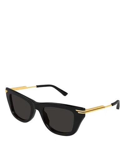 BOTTEGA VENETA COMBI SQUARED SUNGLASSES, 50MM