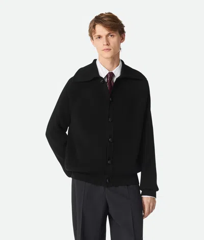 BOTTEGA VENETA COTTON ENGLISH RIB CARDIGAN