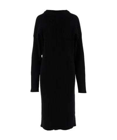 BOTTEGA VENETA CUT-OUT KNEE-LENGTH SWEATER DRESS