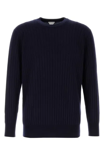 BOTTEGA VENETA BOTTEGA VENETA DARK BLUE WOOL SWEATER