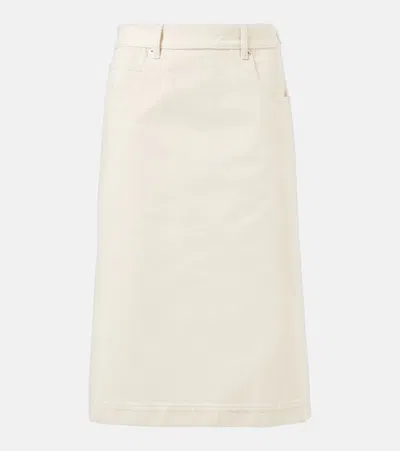 BOTTEGA VENETA DENIM MIDI SKIRT