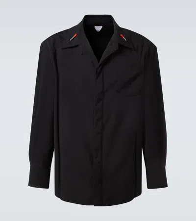 BOTTEGA VENETA EMBELLISHED WOOL SHIRT