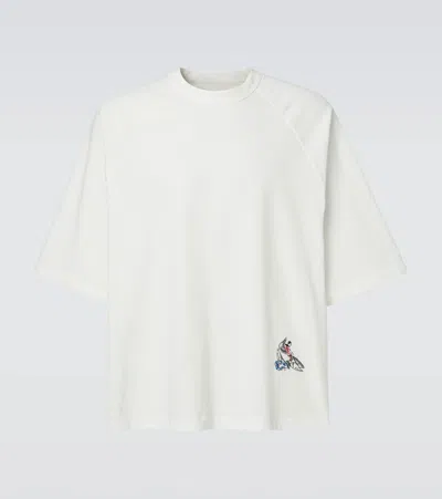 BOTTEGA VENETA EMBROIDERED COTTON JERSEY T-SHIRT