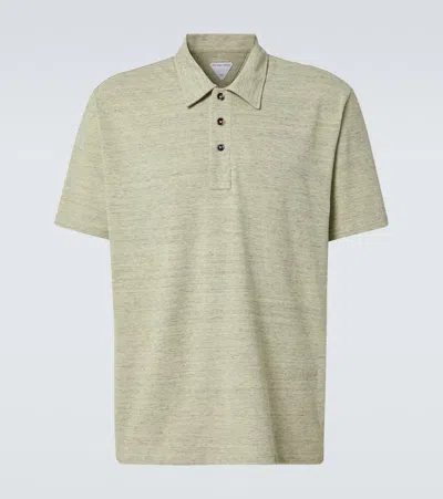 BOTTEGA VENETA CHINE COTTON PIQUÉ POLO SHIRT