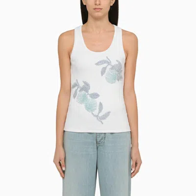 BOTTEGA VENETA EMBROIDERED TANK TOP