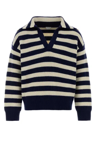 BOTTEGA VENETA BOTTEGA VENETA EMBROIDERED WOOL BLEND POLO SHIRT