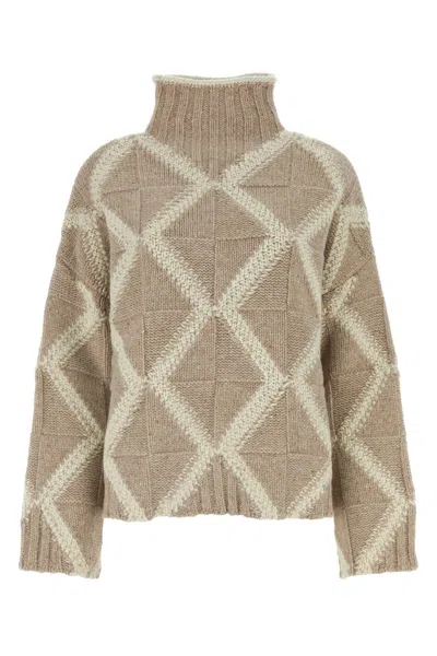 BOTTEGA VENETA EMBROIDERED WOOL SWEATER