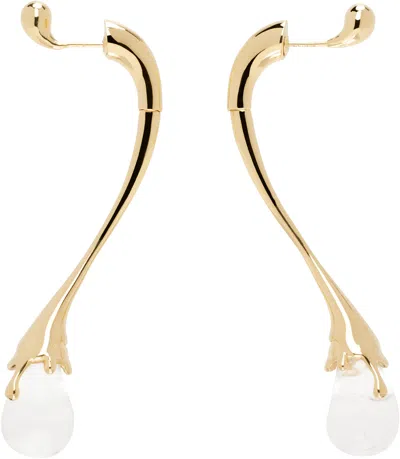 BOTTEGA VENETA GOLD DROP EARRINGS