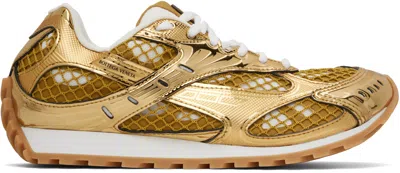 BOTTEGA VENETA GOLD ORBIT SNEAKERS