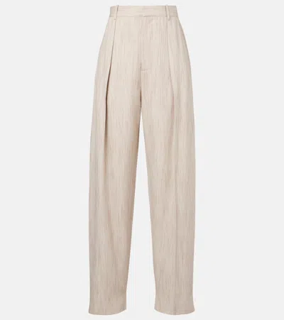 BOTTEGA VENETA HIGH-RISE TAPERED PANTS
