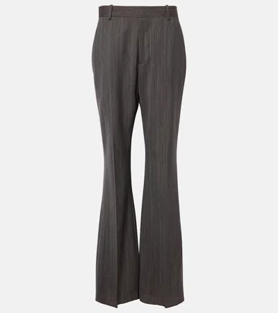 BOTTEGA VENETA HIGH-RISE WOOL FLARED PANTS