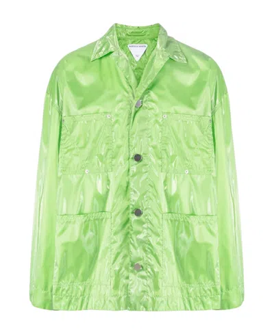 BOTTEGA VENETA GLOSSY SINGLE-BREASTED JACKET