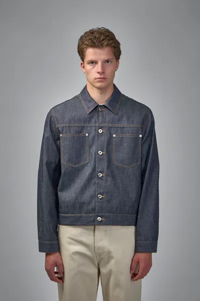 BOTTEGA VENETA INDIGO DENIM JACKET