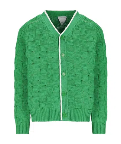 BOTTEGA VENETA INTRECCIATO KNITTED CARDIGAN