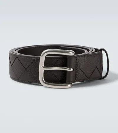 BOTTEGA VENETA INTRECCIATO LEATHER BELT