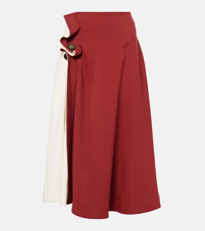 BOTTEGA VENETA INTRECCIATO MIDI SKIRT