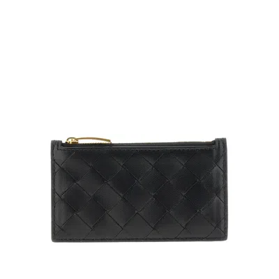 BOTTEGA VENETA INTRECCIATO NAPPA LEATHER CARDHOLDER POUCH