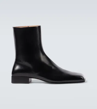 BOTTEGA VENETA JIM LEATHER ANKLE BOOTS