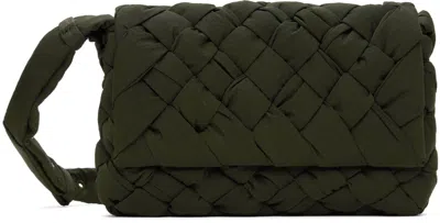 BOTTEGA VENETA KHAKI SMALL RUMPLE BAG
