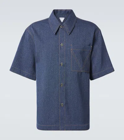 BOTTEGA VENETA KNITTED WOOL AND COTTON SHIRT