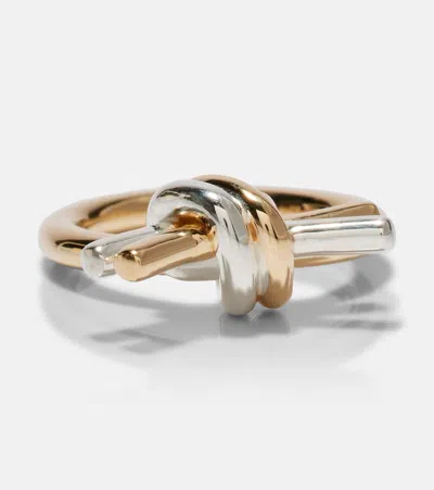 BOTTEGA VENETA KNOT GOLD-PLATED STERLING SILVER RING