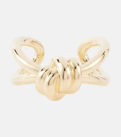 BOTTEGA VENETA KNOT GOLD-PLATED STERLING SILVER RING