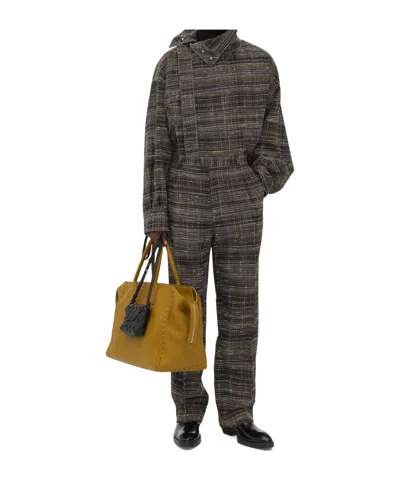 BOTTEGA VENETA KNOTTED VISCOSE TROUSERS