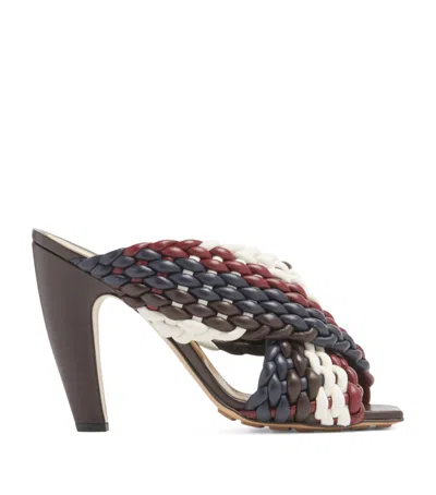 BOTTEGA VENETA LEATHER CANALAZZO SANDALS 100