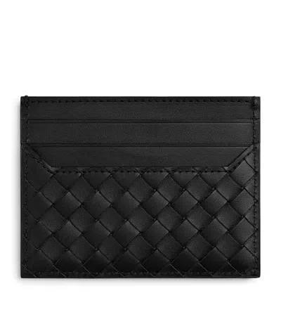 BOTTEGA VENETA LEATHER INTRECCIATO CARD HOLDER