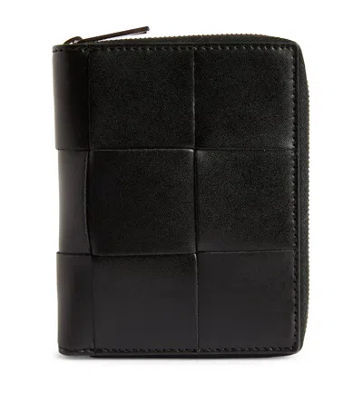 BOTTEGA VENETA LEATHER INTRECCIO WALLET