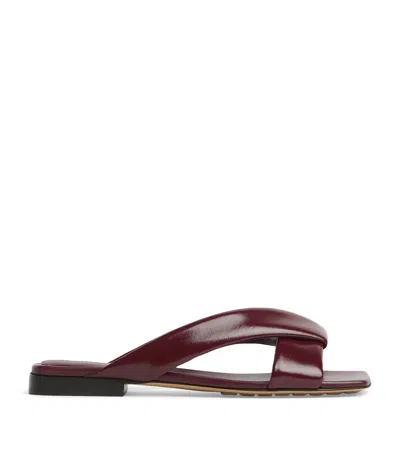 BOTTEGA VENETA LEATHER RIVA MULES