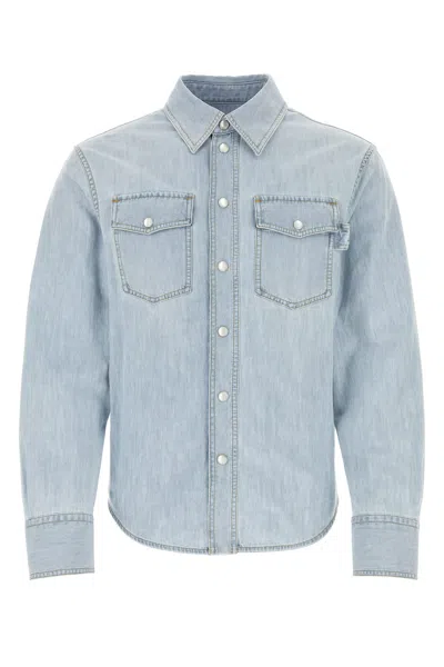 BOTTEGA VENETA LIGHT-BLUE DENIM SHIRT