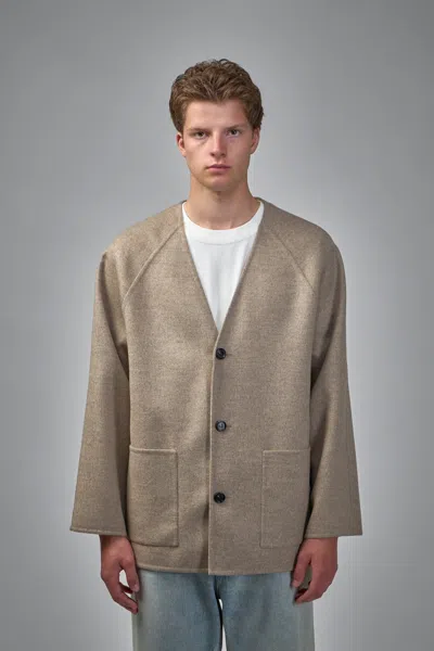 BOTTEGA VENETA LIGHT DOUBLE WOOL AND CASHMERE COAT