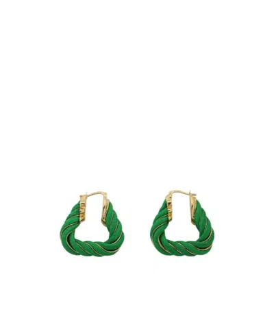 BOTTEGA VENETA BOTTEGA VENETA TWIST TRIANGLE EARRINGS