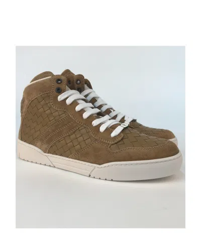 BOTTEGA VENETA LOGO HIGH-TOP LEISURE SPORTS SHOES