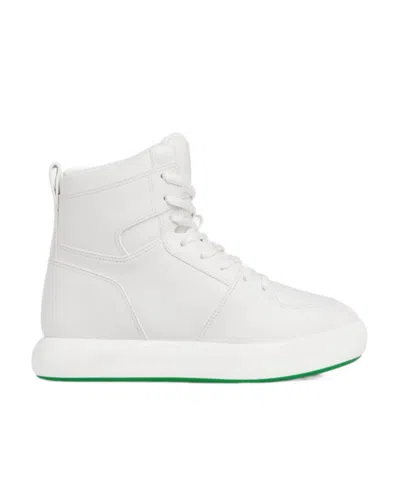 BOTTEGA VENETA BOTTEGA VENETA LOGO DETAILED HIGH-TOP SNEAKERS