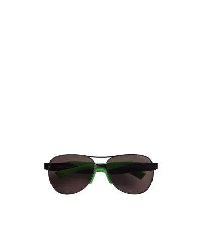 BOTTEGA VENETA BOTTEGA VENETA EYEWEAR MITRE AVIATOR FRAME SUNGLASSES