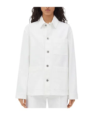 BOTTEGA VENETA WHITE DENIM JACKET