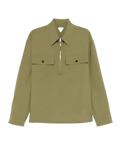 BOTTEGA VENETA BOTTEGA VENETA REGULAR FIT FRONT ZIPPED SHIRT