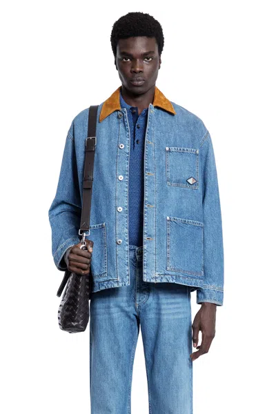 BOTTEGA VENETA MAN BLUE JACKETS