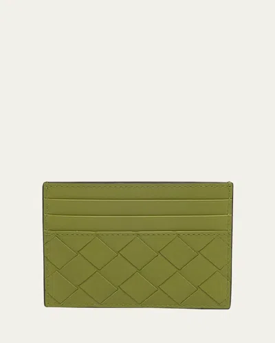 BOTTEGA VENETA MEN'S INTRECCIATO 15 LEATHER CARD HOLDER