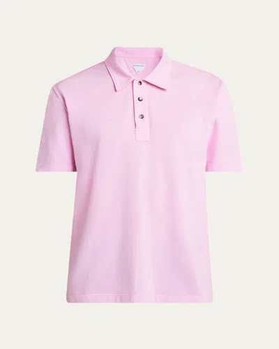 BOTTEGA VENETA MEN'S PIQUE CLASSIC POLO SHIRT