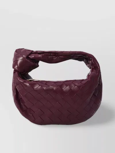 BOTTEGA VENETA MINI WOVEN LEATHER TOP HANDLE BAG