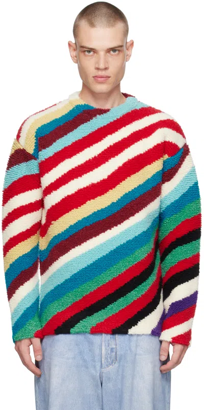 BOTTEGA VENETA MULTICOLOR STRIPED SWEATER